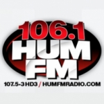 Logo da emissora Radio HUM 106.1 FM