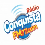 Logo da emissora Rádio Conquista FM 77