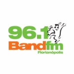 Logo da emissora Rádio Band FM Floripa 96.1