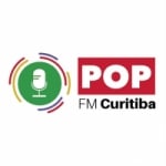 Logo da emissora Rádio Pop FM Curitiba