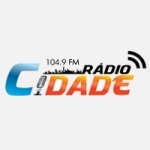 Logo da emissora Rádio Cidade 104.9 FM