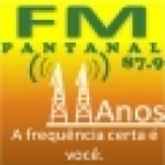 Logo da emissora Rádio Pantanal 87.9 FM