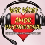 Logo da emissora Rádio Web Amor Incondicional