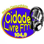 Logo da emissora Rádio Cidade livre 104.9 FM