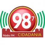 Logo da emissora Rádio Cidadania 98.7 FM