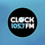 Logo da emissora Rádio Clock FM