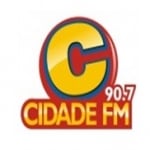 Logo da emissora Rádio Cidade 90.7 FM