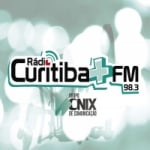 Logo da emissora Rádio Curitiba Mais FM