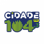 Logo da emissora Rádio Cidade 104.3 FM