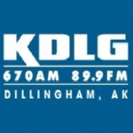 Logo da emissora KDLG 670 AM 89.9 FM