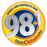 Logo da emissora Rádio Cidade 98.1 FM