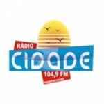 Logo da emissora Rádio Cidade 104.9 FM