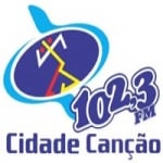 Logo da emissora Rádio Cidade Canção 102.3 FM