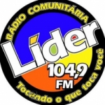 Logo da emissora Rádio Líder 104.9 FM
