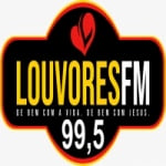 Logo da emissora Rádio Louvores FM