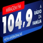 Logo da emissora Rádio Miragem 104.9 FM