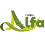 Logo da emissora Radio Alfa 98.6 FM