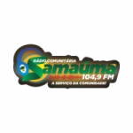 Logo da emissora Rádio Comunitária Samaúma 104.9 FM