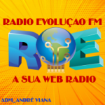 Logo da emissora Rádio Evolução FM