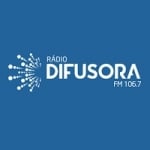 Logo da emissora Rádio Difusora 106.7 FM