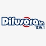 Logo da emissora Rádio Difusora 105.1 FM