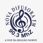 Logo da emissora Rádio Nova Difusora 90.3 FM