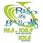 Logo da emissora Radio des Ballons 101.8 FM