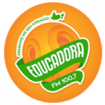 Logo da emissora Rádio Educadora Santana 100.7 FM