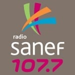 Logo da emissora Sanef 107.7 FM