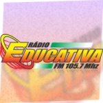 Logo da emissora Rádio Educativa 105.7 FM