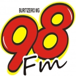 Logo da emissora Rádio 98 FM Buritizeiro