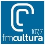 Logo da emissora Rádio FM Cultura 107.7 FM