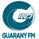 Logo da emissora Rádio Guarany 100.3 FM