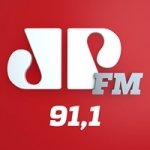 Logo da emissora Rádio Jovempan 91.1 FM