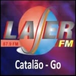 Logo da emissora Rádio Laser 87.9 FM