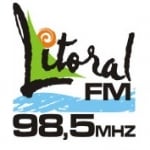 Logo da emissora Rádio Litoral 98.5 FM