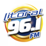 Logo da emissora Rádio Litoral 96.1 FM