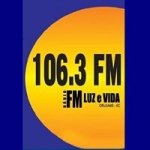 Logo da emissora Rádio Luz e Vida 106.3 FM