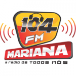 Logo da emissora Rádio Mariana 104 FM