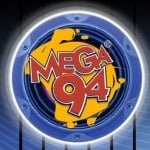 Logo da emissora Rádio Mega 94 FM