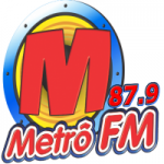 Logo da emissora Radio Metrô 87.9 FM