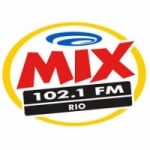 Logo da emissora Rádio Mix 102.1 FM