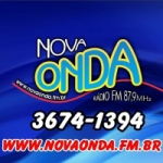 Logo da emissora Rádio Nova Onda 87.9 FM