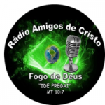 Logo da emissora Rádio Amigos de Cristo Fogo de Deus