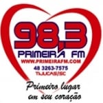 Logo da emissora Rádio Primeira 98.3 FM