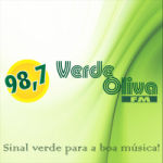 Logo da emissora Rádio Verde Oliva 98.7 FM