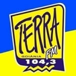 Logo da emissora Rádio Terra 104.3 FM