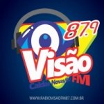 Logo da emissora Rádio Visão 87.9 FM