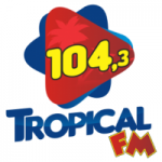 Logo da emissora Rádio Tropical 104.3 FM