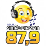 Logo da emissora Rádio Simão Dias 87.9 FM